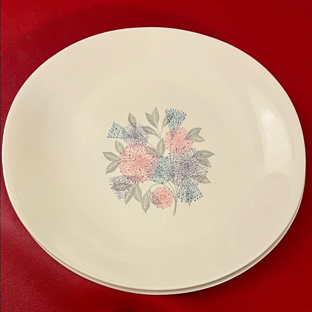 Hallcraft China - SPRING - EVA ZEISEL - (2) 11”x10.25” DINNER PLATES